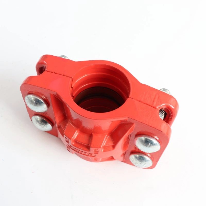 China Supplier Ductile Iron Grooved Steel Pipe Fittings Rigid Coupling